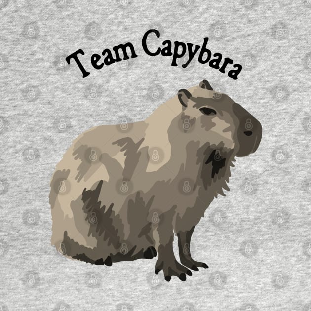 Team Capybara by Slightly Unhinged